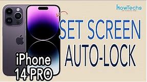 iPhone 14 Pro - How to Set Screen Lock Time / AutoLock Time #iphone14pro #screenlock