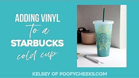 Apply Vinyl to a Starbucks Cold Cup, Starbucks Cold Cup Logo Size