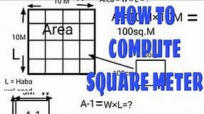 Paano mag sukat ng lupa o square meter / How to Compute land square meter | Kuya Elai