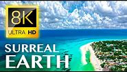 MOST SURREAL PLACES ON EARTH 8K Wallpaper / Relaxing Music with Water Stream / 8K TV ULTRA HD