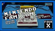 Nintendo Famicom - Adding Detachable Famicom Player 1 & 2 Controller Ports.