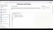 Challenge Lined Paper Khan Academy