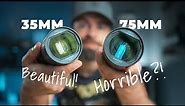 35mm VS 50mm VS 75mm FOR VIDEO 👉🏻 HUGE Difference!! | Ft. Sirui Saturn Full-Frame Anamorphic Lenses