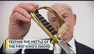 Testing swords for the King's coronation with the 'Godfather of Sword'