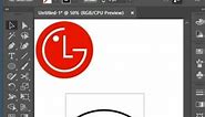 LG logo Illustration - Illustrator tips Complete Tutorial #shorts - MNH Graphic Studio
