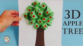 Apple Tree Craft | 3D Apple Tree | Fall Craft | Easy Kids Crafts | Easy Paper Crafts for Kids