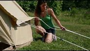 How to Pitch a Canvas Sibley Bell Tent - Official CanvasCamp Set Up
