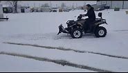 MSA 300cc ATV WITH SNOW PLOW REVIEW AND TEST DRIVE Quad