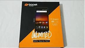 ZTE Tempo X Unboxing & First Look (Boost Mobile)