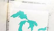 Great Lakes Sticker Michigan Car Decal Premium Heavy-Duty Weatherproof Vinyl for Bumpers, Windows, Laptops, Water Bottles or Coolers (Mint, Standard)