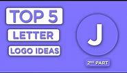 How to make logo || j Letter Logo || Top 5 || j logo || adobe illustrator || 2nd part || logo