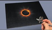 Airbrushing a Solar Eclipse for Beginners