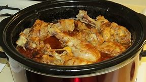 Crock-Pot Slow Cooker Recipe~Chicken Legs in BBQ Sauce