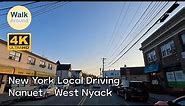 【4K60】 Driving - New York Local Driving: Nanuet - West Nyack