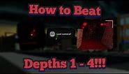 How to Beat Secret Depths 1 - 4!!! | Animatronic World ! | Roblox