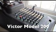 Victor Adding Machine Model 200 Review / HowTo
