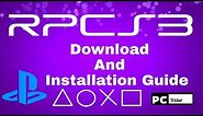 RPCS3 DOWNLOAD and complete Installation Guide [ Tutorial ] 2019