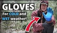 Don't let your hands FREEZE! BEST GLOVES for Hiking and Backpacking in COLD WET CONDITIONS
