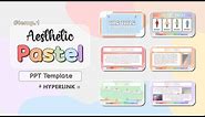 AESTHETIC PASTEL RAINBOW Themed PowerPoint Presentation | FREE TEMPLATE | Tomatonado
