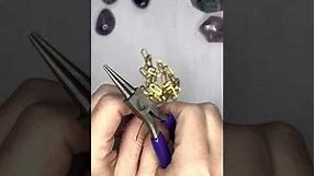 DIY Amethyst Necklace with Carabiner Clasp