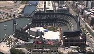 AT&T Park Stadium Aerial View San Francisco Giants MLB Major League Baseball SF Giants World Series