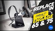 How To replace battery in Jabra Engage 65 and 75 Stereo/Mono Headsets