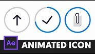 Animated Icon #2 - After Effects Tutorial (No Third Party Plugin) - T050