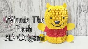WINNIE THE POOH 3D ORIGAMI TUTORIAL || EASY ORIGAMI STEP BY STEP || PAPER CRAFTS