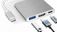 USB C to HDMI Multiport Adapter w/USB 3.0 & PD 100W Quick Charging Port -Thunderbolt 3 4K Digital AV Converter Type-C Hub for Mac MacBook Air XPS iPad Pro Galaxy S20 Samsung Dex Projector TV Monitor