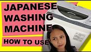 How To Use Japanese Washing Machine