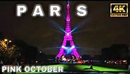 【4K】🇫🇷Paris Eiffel Tower Pink Illumination - October 2021