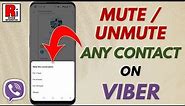 How to Mute / Unmute Any Contact on Viber