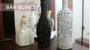 DIY I ZGallerie Inspired Bling Liquor Bottles