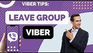 How to Leave a Group on Viber