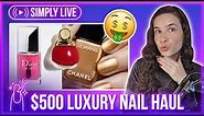 Testing $39 EACH Dior & Chanel "luxury" nail polish💸 🔴LIVE - Simply Spending