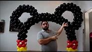 mickey mouse balloon arch tutorial no helium required DIY how to video