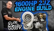 Building a 1600HP 2JZ-GE VVTI | 3.4L Stroker (Engine Build - Jay’s Tech Tips)