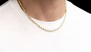 Solid Gold Rope Chain 4mm | The Gold Gods