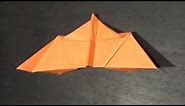 Paper Airplane Flying Bat Tutorial - How to make a bat plane