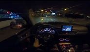 Audi A6 2012 3.0 TDI Quattro POV Night Drive City