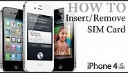 iPhone 4S How To: Insert / Remove a SIM Card