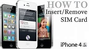 iPhone 4S How To: Insert / Remove a SIM Card
