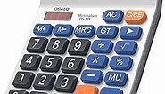 Desktop Calculator Extra Large 5-Inch Clear LCD Display 12-Digit Big Number Button Office Calculator with Auto Sleep Function (OS-5M)