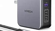 UGREEN 140W USB C Charger, Mac Book Pro Charger Nexode PD3.1 PPS 3-Port Foldable GaN Fast Laptop Wall Charger Power Adapter for MacBook Pro 16'', Dell XPS, iPhone 15 Pro, Chromebook (with 240W Cable)