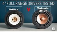Best Full Range Drivers - 4" AIYIMA v Markaudio CHR 70. Which is the best for speaker building?