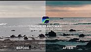 Color Grading iPhone 13 Pro Max ProRes in LumaFusion