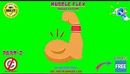 Arm💪/Biceps Flexed Emoji Animation With Sound Effect 🔊No Copyright Strike✔️100% Free to Download👍