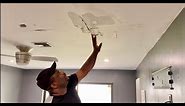 How to repair a water damage ceiling