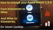How to change your Apple Watch 3 & 4 from Kilometres to Miles and in Activity