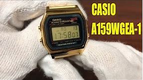 Unboxing Casio Gold Tone Classic Digital Watch A159WGEA-1